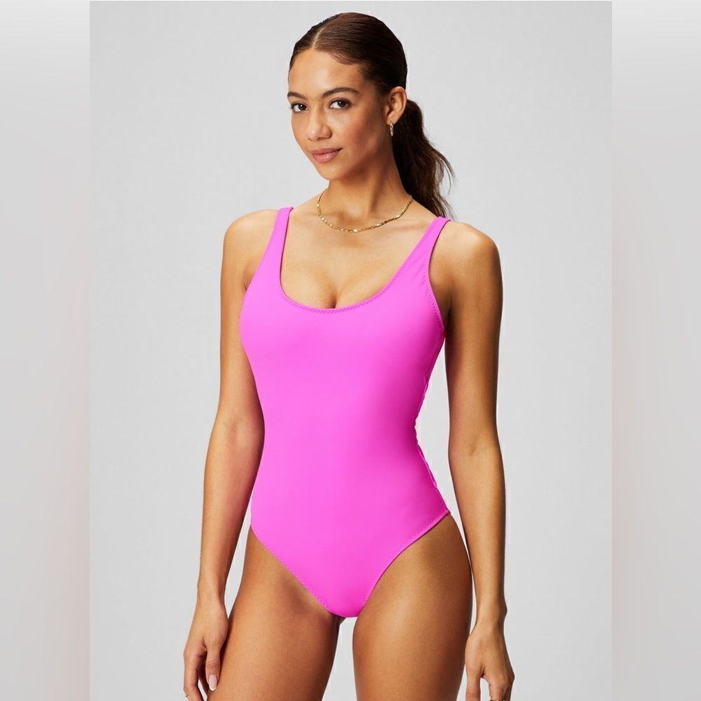Fabletics Scoop Tie Back Shaping One-Piece Swimsuit size Xl